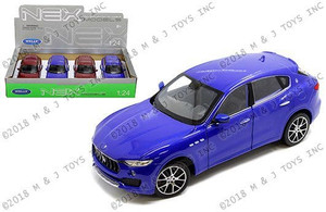Welly 1:24 Display Maserati Levante (blue, Red)- Diecast Welly 1:24 Display Maserati Levante (blue, Red)- Diecast