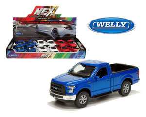 Welly 4.75 2015 Ford F-150 Regular Cab 3 Colors Display Tray Set Of 12- Diecast