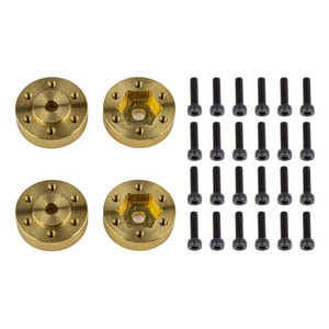 Team Associated - FT Enduro Beadlock Hex Adapters, brass - 42104