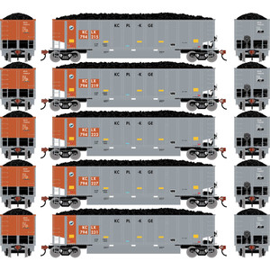 Athearn - HO ATH Bethgon Coalporter w/Coal Load, KCLX #794215/794219/794223/794227/794231 (5) - -2302 Athearn - HO ATH Bethgon Coalporter w/Coal Load, KCLX #794215/794219/794223/794227/794231 (5) - -2302