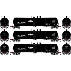 Athearn - HO ATH 30K Ethanol Tank Car, GATX #35200/35208/35209 (3) - -2414 Athearn - HO ATH 30K Ethanol Tank Car, GATX #35200/35208/35209 (3) - -2414