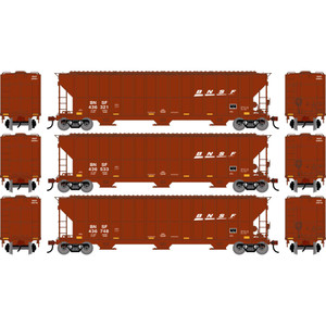 Athearn - HO ATH FMC 4700 Covered Hopper, BNSF #436321/436533/436748 (3) - -2484 Athearn - HO ATH FMC 4700 Covered Hopper, BNSF #436321/436533/436748 (3) - -2484
