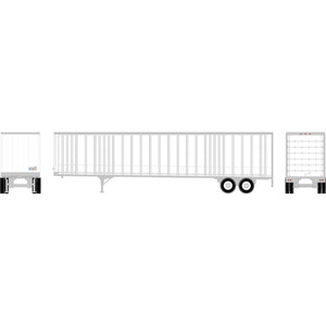 Athearn - HO ATH 48' Wedge Trailer, White Unlettered/Unnumbered - -2557 Athearn - HO ATH 48' Wedge Trailer, White Unlettered/Unnumbered - -2557