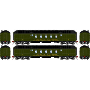 Athearn - HO ATH 60' Pullman Common Standard Postal Car, IC #81/82 (2) - -2584