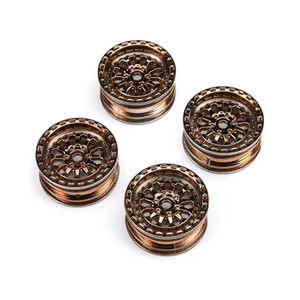Axial - Black Rhino Wheel 1.0", 7mm Hex (4): SCX24 - -1796 Axial - Black Rhino Wheel 1.0", 7mm Hex (4): SCX24 - -1796