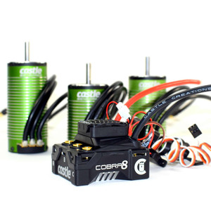 Castle Creations - COBRA 8, 25.2V ESC WITH 1512-2650KV V2 SENSORED MOTOR COMBO - 010-0172-05 Castle Creations - COBRA 8, 25.2V ESC WITH 1512-2650KV V2 SENSORED MOTOR COMBO - 010-0172-05