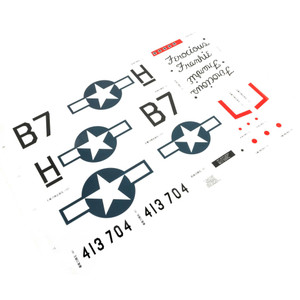 E-flite - Decal Sheet: P-51 1.0m - -1740