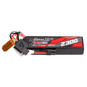 Gens - Gens ace 2300mAh 2S 35C 7.4V G-Tech Lipo Battery Pack with EC2 Plug - 232S35E2GT