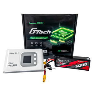 Gens - G-Tech Bundle: 5000mAh 3S 60C softpack XT60 + S100 charger - S100503S60GT Gens - G-Tech Bundle: 5000mAh 3S 60C softpack XT60 + S100 charger - S100503S60GT
