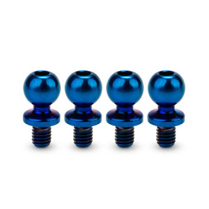 Jconcepts - JCI, 5.5 x 4mm revolved titanium ball-stud, burnt blue, 4pc - 5140-1