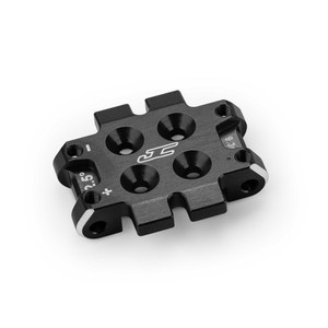 Jconcepts - RC10B7 front bulkhead 2.5 degree (9.3g), aluminum - black  - 5184-2