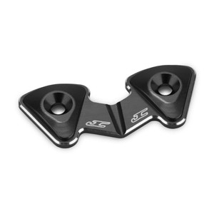 Jconcepts - RC10B7 aluminum 1-piece rear wing button - black  - 5203-2