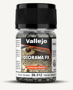 Vallejo Acrylic Paints - Moss Green 2-5mm Landscape Diorama FX - 26312
