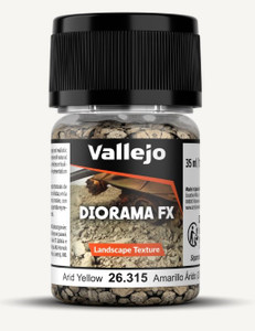 Vallejo Acrylic Paints - Arid Yellow 2-5mm Landscape Diorama FX - 26315
