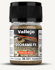 Vallejo Acrylic Paints - Warm Orange 1-2mm Landscape Diorama FX - 26321