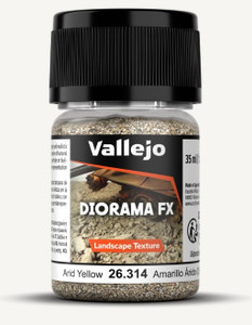 Vallejo Acrylic Paints - Arid Yellow 0.5-2mm Landscape Diorama FX - 26314