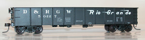 Accurail - Ho 41'6'STEEL GONDOLA D&RGW - 3701