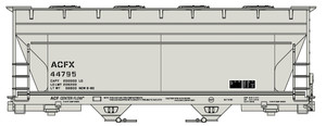 Accurail - HO 2Bay ACF CV Hopper ACFX - 2220