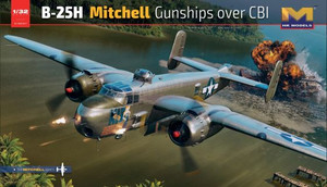 Hong Kong Model - B-25H Mitchell Gunships Over CBI 1:32 - 1E+37