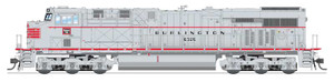 Broadway Limited - Ho GE  ES44AC CBQ 6325 Alum/BB/CRFP W/sd - 8545