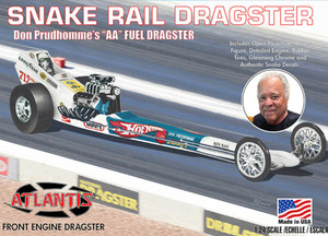 Atlantis Models - 1/24 Don the Snake Prudhomme Front Engine Dragster Plastic - M5694 Atlantis Models - 1/24 Don the Snake Prudhomme Front Engine Dragster Plastic - M5694