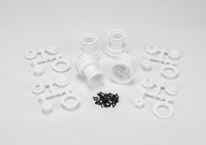 J Concepts - Mini Tribute Wheel w/Hex Adaptor, Covers, Mock Bead - 3455W J Concepts - Mini Tribute Wheel w/Hex Adaptor, Covers, Mock Bead - 3455W