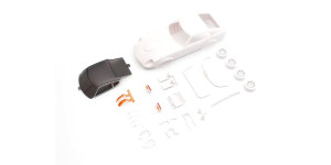 Kyosho - Nissan Fairlady 240ZG White Body Set (w/Rim for AWD) - MZN217 Kyosho - Nissan Fairlady 240ZG White Body Set (w/Rim for AWD) - MZN217
