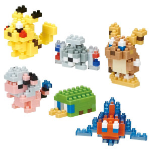 Nanoblock - Pokemon Type Electric Set 1 "Pokemon", Nanoblock mininano - 22364 Nanoblock - Pokemon Type Electric Set 1 "Pokemon", Nanoblock mininano - 22364