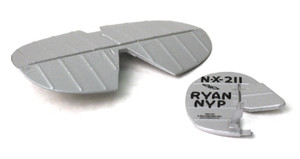 Rage RC - Tail Set with Decals; SSL - A1126