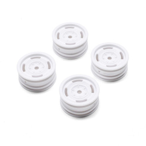 Axial - 1.0 Bronco Heritage Wheels, White: SCX24 - -2184 Axial - 1.0 Bronco Heritage Wheels, White: SCX24 - -2184
