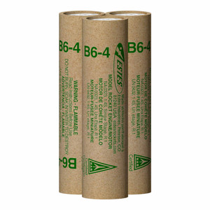 Estes Industries - B6-4 Standard Engine (3) - 10021