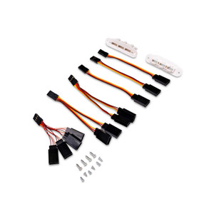 E-flite - Hands-Free mounts with servo extensions; Habu 80 - -1432