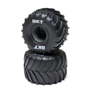 Losi - MT Tires,Black Beadlock, Premount(2): Mini LMT - -2060 Losi - MT Tires,Black Beadlock, Premount(2): Mini LMT - -2060