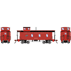 Athearn - HO ATH 3-Window Wood Caboose, CNW #10711 - -2594