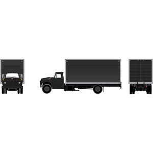 Athearn - HO ATH Ford F-850 Box Van, Gloss Black Unlettered - -2896 Athearn - HO ATH Ford F-850 Box Van, Gloss Black Unlettered - -2896