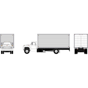 Athearn - HO ATH Ford F-850 Box Van, White Unlettered - -2897 Athearn - HO ATH Ford F-850 Box Van, White Unlettered - -2897