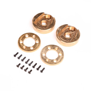 Axial - Portal Cvr & Wghts, Brass(122.4g,34.6g ea), AF16P: AXP8 - -2201 Axial - Portal Cvr & Wghts, Brass(122.4g,34.6g ea), AF16P: AXP8 - -2201