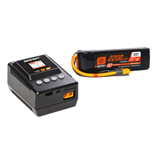Spektrum - Smart Powerstage 3S Air Bundle: G2 2200mAh 3S LiPo IC3 & S155 Charger - XPSA400 Spektrum - Smart Powerstage 3S Air Bundle: G2 2200mAh 3S LiPo IC3 & S155 Charger - XPSA400