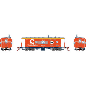 Athearn - HO GEN ICC Bay Window Caboose w/Lights, BO 'Chessie/BO CCH Caboose' #903747  - G-2395 Athearn - HO GEN ICC Bay Window Caboose w/Lights, BO 'Chessie/BO CCH Caboose' #903747  - G-2395
