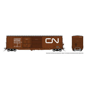 Rapido Trains - HO NSC 5304 Boxcar CN Late 80s Repaint 6Pk - 173003 Rapido Trains - HO NSC 5304 Boxcar CN Late 80s Repaint 6Pk - 173003
