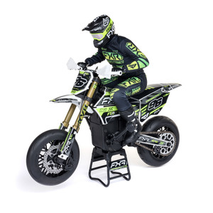 Losi - Promoto-SM 1/4 Super Moto Motorcycle, FXR, White: RTR Basic - -2272 Losi - Promoto-SM 1/4 Super Moto Motorcycle, FXR, White: RTR Basic - -2272