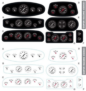 Gofer Racing Model Decals - Custom Car Gauges,PE & Decals 1:24/:25 - 20023 Gofer Racing Model Decals - Custom Car Gauges,PE & Decals 1:24/:25 - 20023