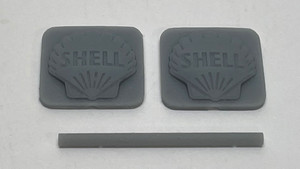 Phoenix Precision Model - N Scale Gas Station Sign,Shell 2 Sets - 30647