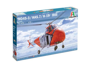 Italeri Model Kits - Sikorsky HO4S-3/HAS.7/H-19 1:72 - 1476