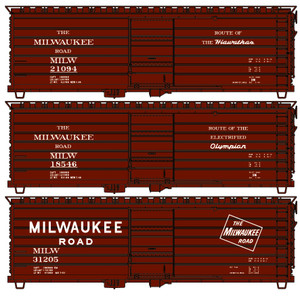 Accurail - HO 40'Rib Side SD Steel BC Milwaukee 3pc - 8183