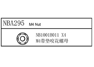 Louise RC - M4 Nut, for LDX Drift, LRX Rally, LTX Touring, LMX - NBA295 Louise RC - M4 Nut, for LDX Drift, LRX Rally, LTX Touring, LMX - NBA295