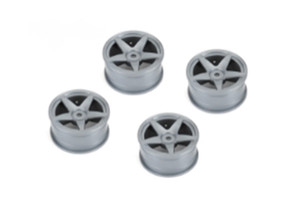 Louise RC - 5 Spoke Wheel Gray / 26mm (ET-0mm), Fits LDX Drift, LRX - NHA480