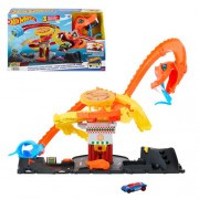 Mattel - 1:64 Scale Diecast - Hot Wheels City - Pizza Slam Cobra Attack - 2 Pack