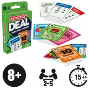 Hasbro Inc - Card Games - Monopoly Deal - 0000 - 8 Pack Hasbro Inc - Card Games - Monopoly Deal - 0000 - 8 Pack