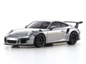 Kyosho - ASC Porsche 911 GT3 RS GT, Silver Metallic Body - MZP159S Kyosho - ASC Porsche 911 GT3 RS GT, Silver Metallic Body - MZP159S